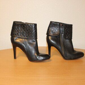 COACH signature cuff Mackenna heeled booties